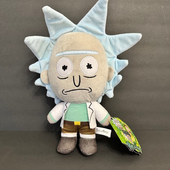 Rick‎ and Morty Plush Toy Rick Sanchez 10 inch Stuffed Collectible Adult Swim - Picture 1 of 6